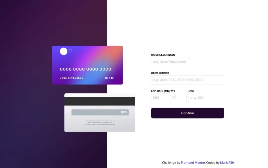Interactive Card Details page using Astro, Svelte, Panda-css